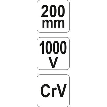 Плоскогубці комбіновані електромонтажні з ізоляцією 1000 V l= 200 мм, YT-21153 YATO