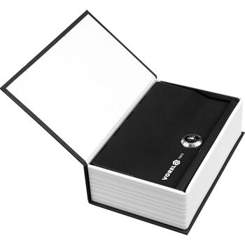 Скринька для грошей з замком 2 ключі чорна, 180х115х55 мм, 78632 VOREL