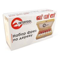 Набір фрез кінцевих по деревині, 6 шт., HT-0072 INTERTOOL