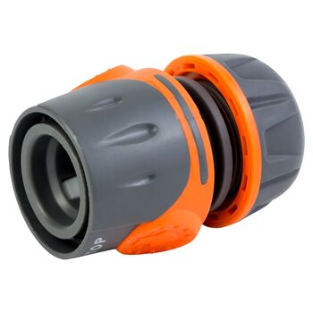 Конектор ½" швидкоз’ємний для шлангу ½" аквастоп (ABS+TPR), FLORA 5015494