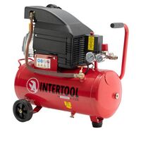 Компресор 24 л, 1.5 кВт, 220 В, 8 атм, 206 л/хв., PT-0010 INTERTOOL