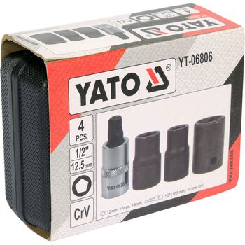 Набір 5-гранних головок для гальмівних супортів YT-06806 YATO