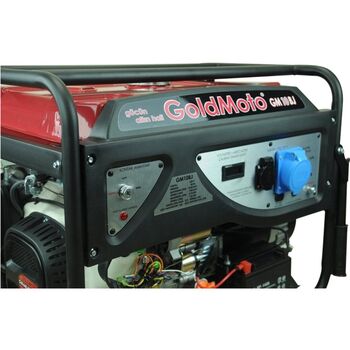 Генератор бензиновий 8.0 кВт, 15HP, 230V, електрозапуск, AVR, лічильник мотогодин, GoldMoto GM10BJ